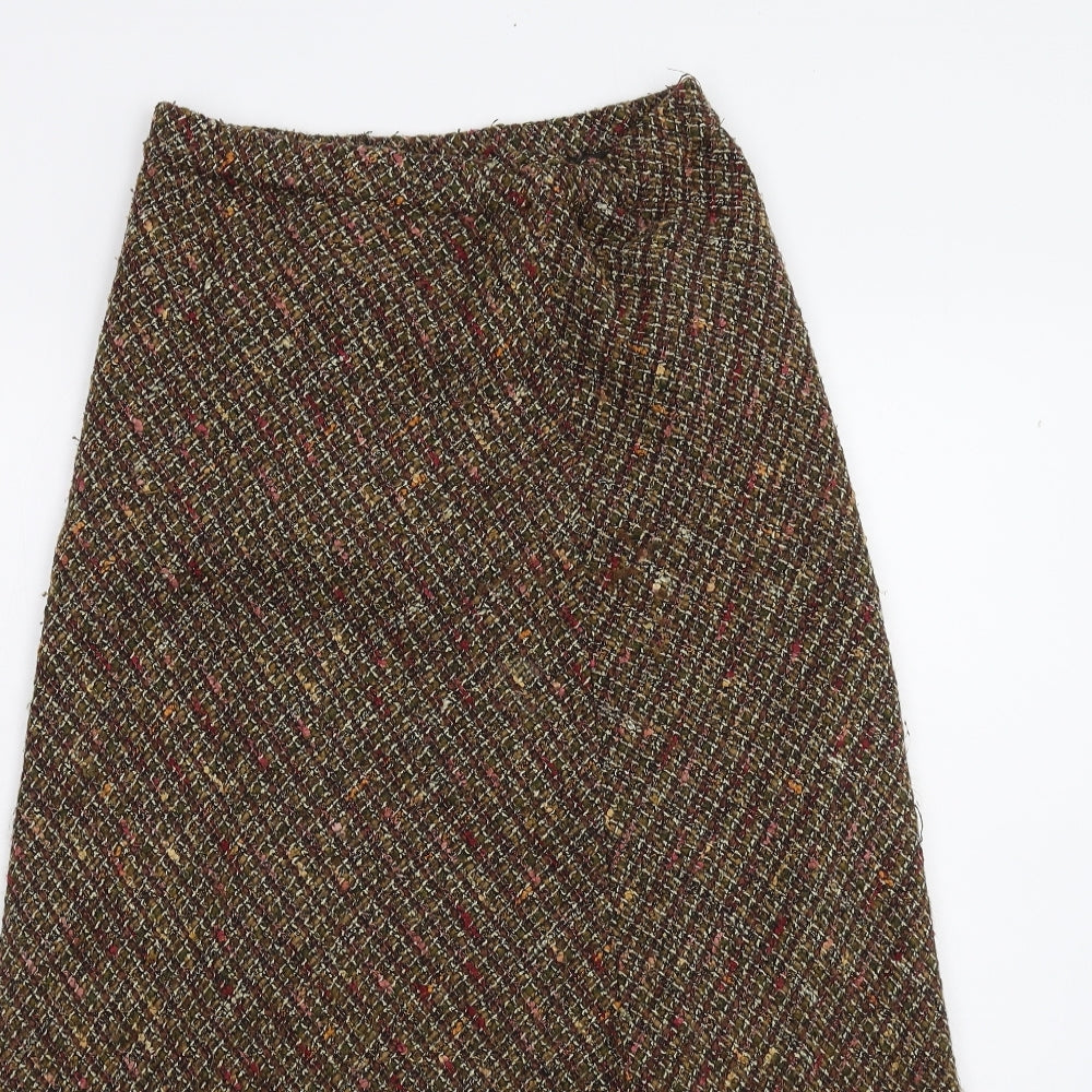 Marks and Spencer Womens Brown   A-Line Skirt Size 10