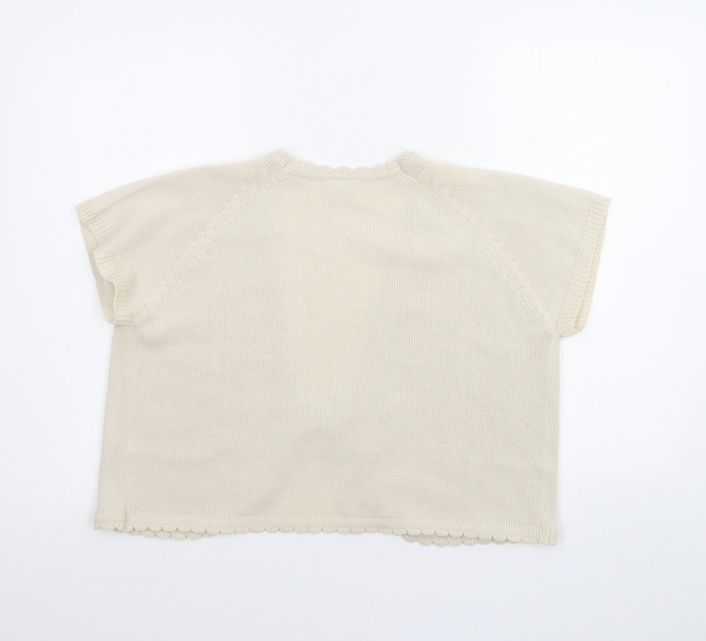 Being casual Womens White   Cardigan Jumper Size 16