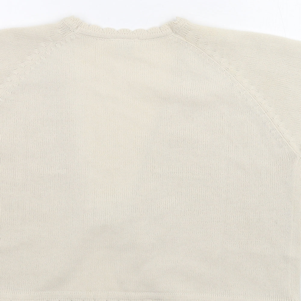 Being casual Womens White   Cardigan Jumper Size 16