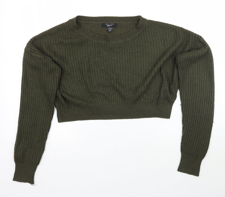 Newlook Girls Green   Pullover Jumper Size 14 Years