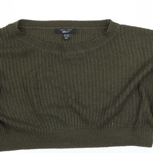Newlook Girls Green   Pullover Jumper Size 14 Years