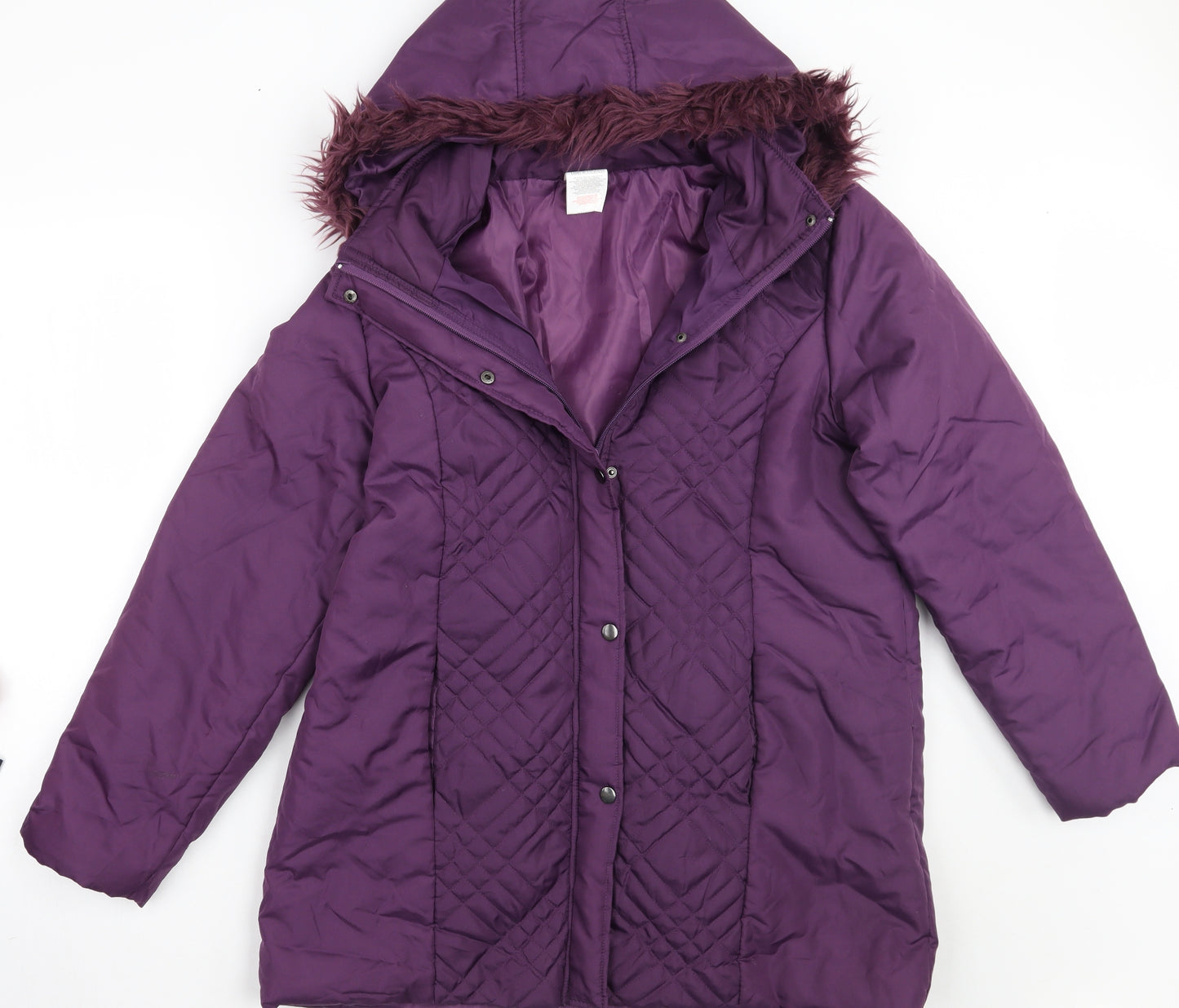anne de lancay Womens Purple   Jacket Coat Size 14