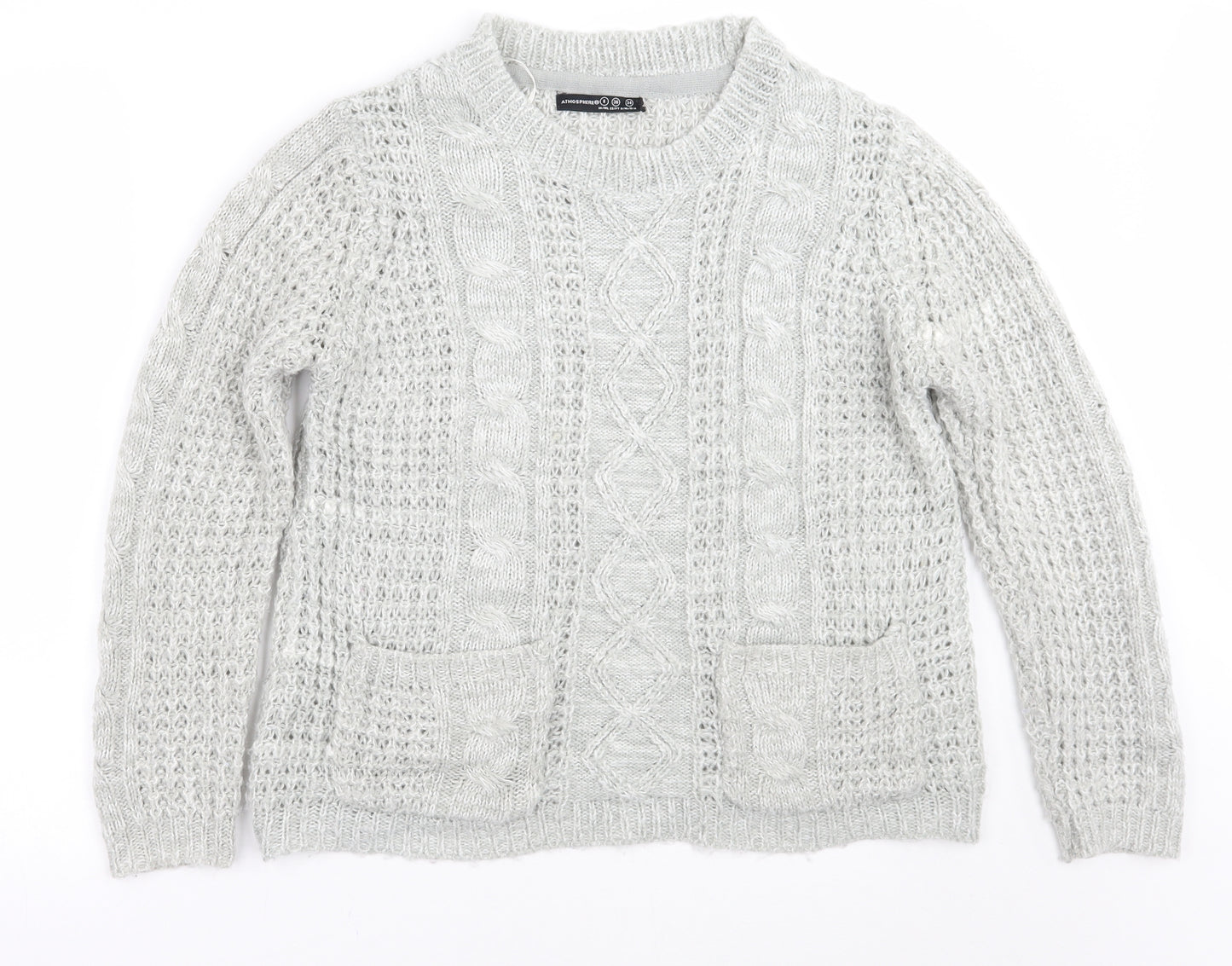 Primark Womens Grey   Pullover Jumper Size 8