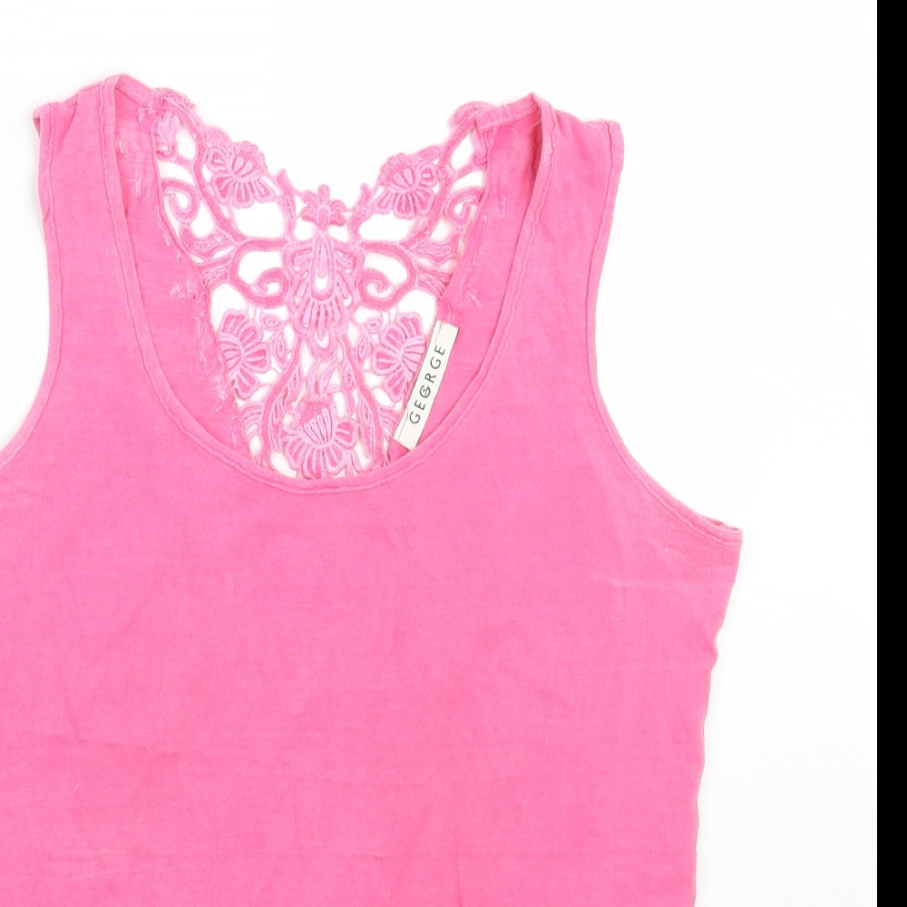George Womens Pink   Basic Tank Size 12