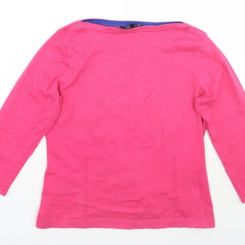 Laura Ashley Womens Pink   Basic T-Shirt Size 14