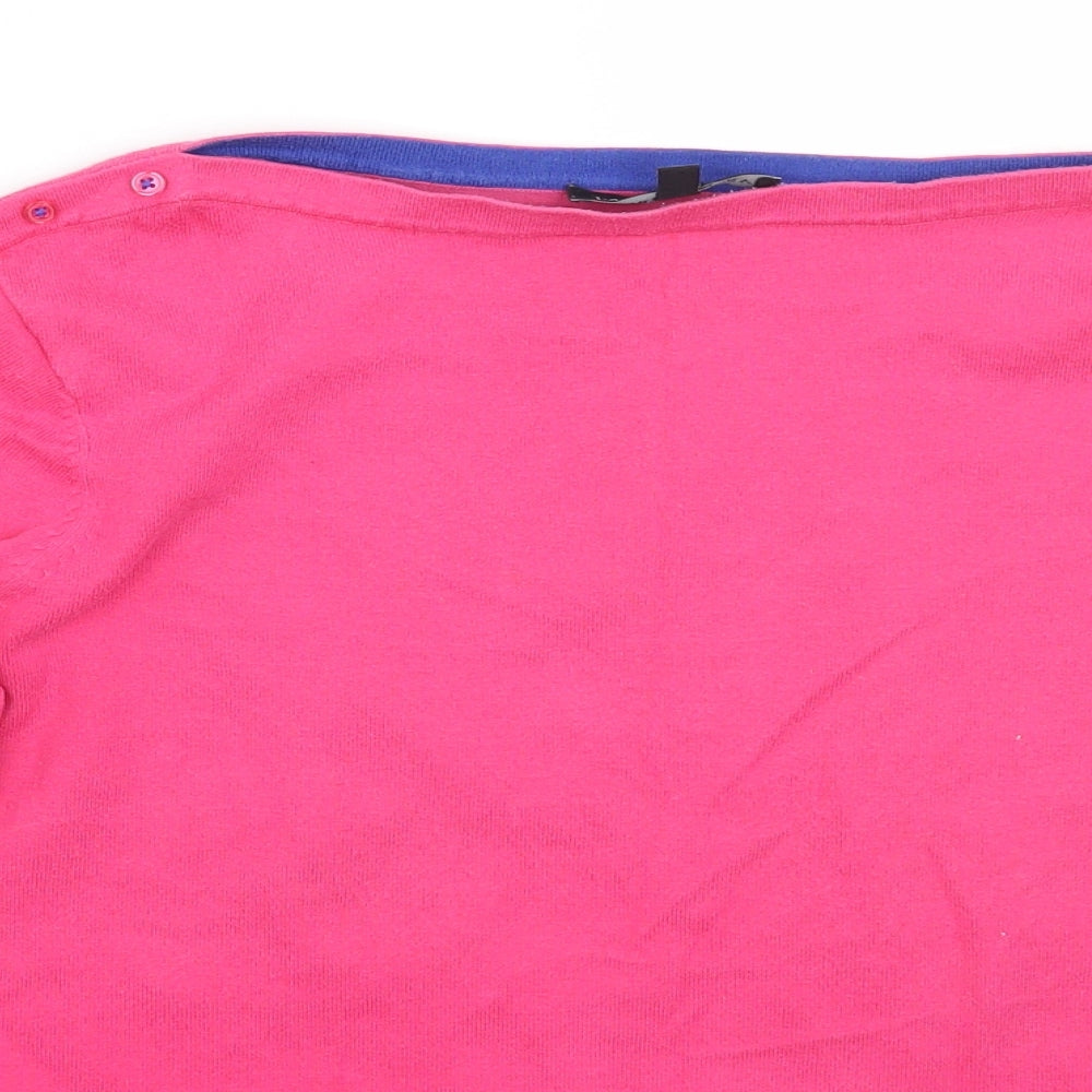 Laura Ashley Womens Pink   Basic T-Shirt Size 14