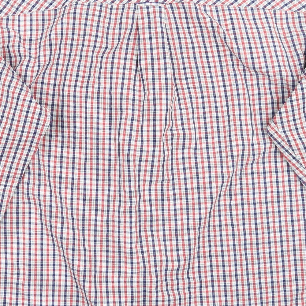 Ben Sherman Mens White Check   Button-Up Size L