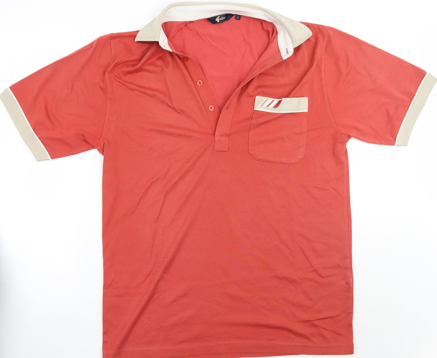 Gabicci Mens Orange    Polo Size L