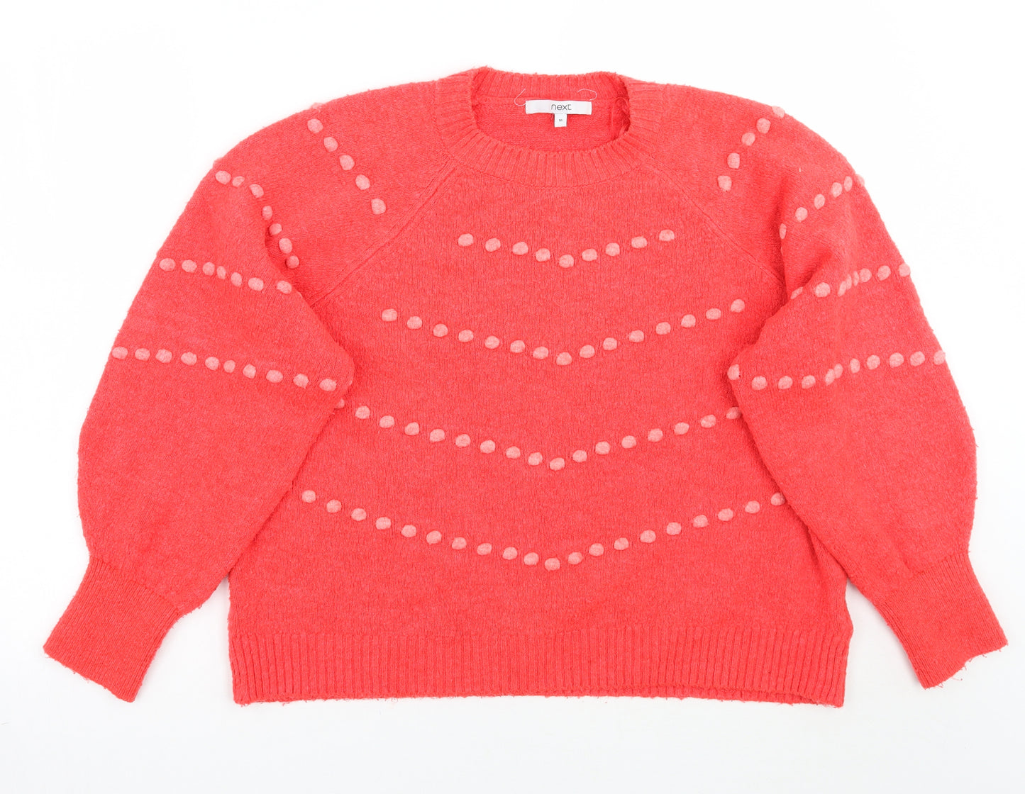 NEXT Womens Pink Polka Dot  Pullover Jumper Size 16