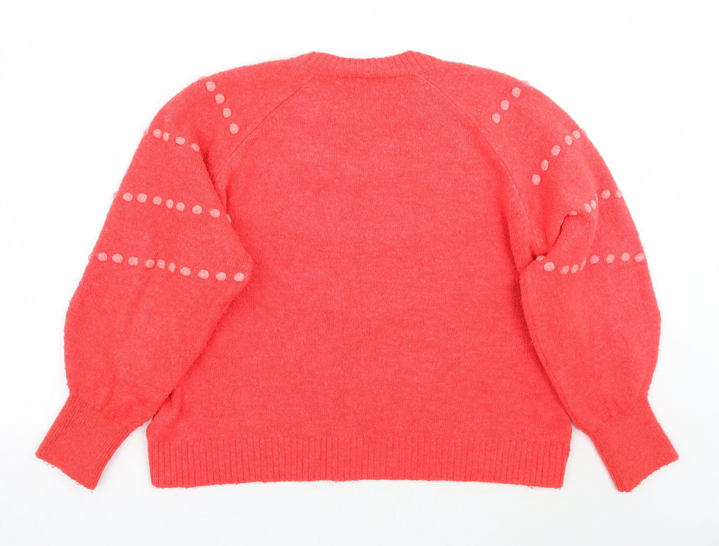 NEXT Womens Pink Polka Dot  Pullover Jumper Size 16