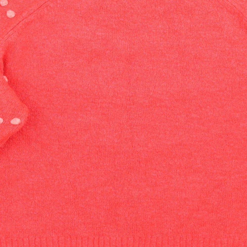 NEXT Womens Pink Polka Dot  Pullover Jumper Size 16