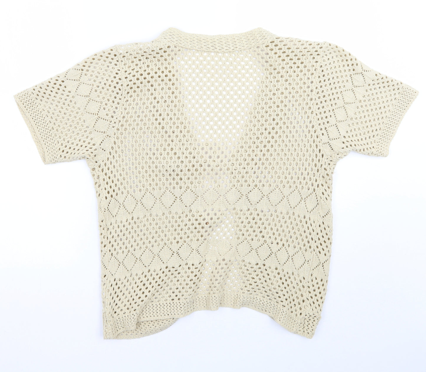 Remel Womens Beige   Cardigan Jumper Size L