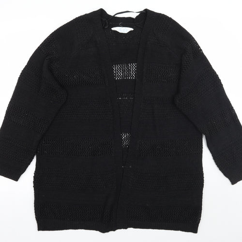 Primark Womens Black   Cardigan Jumper Size 18