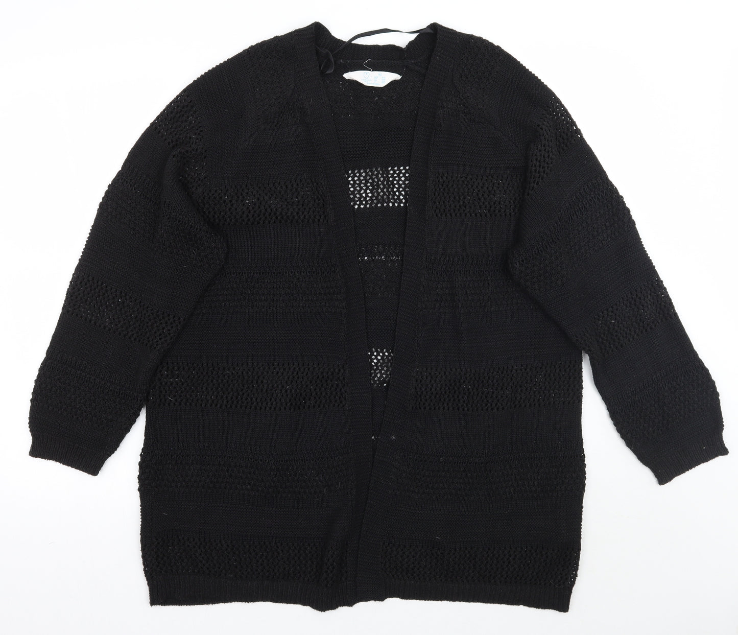 Primark Womens Black   Cardigan Jumper Size 18