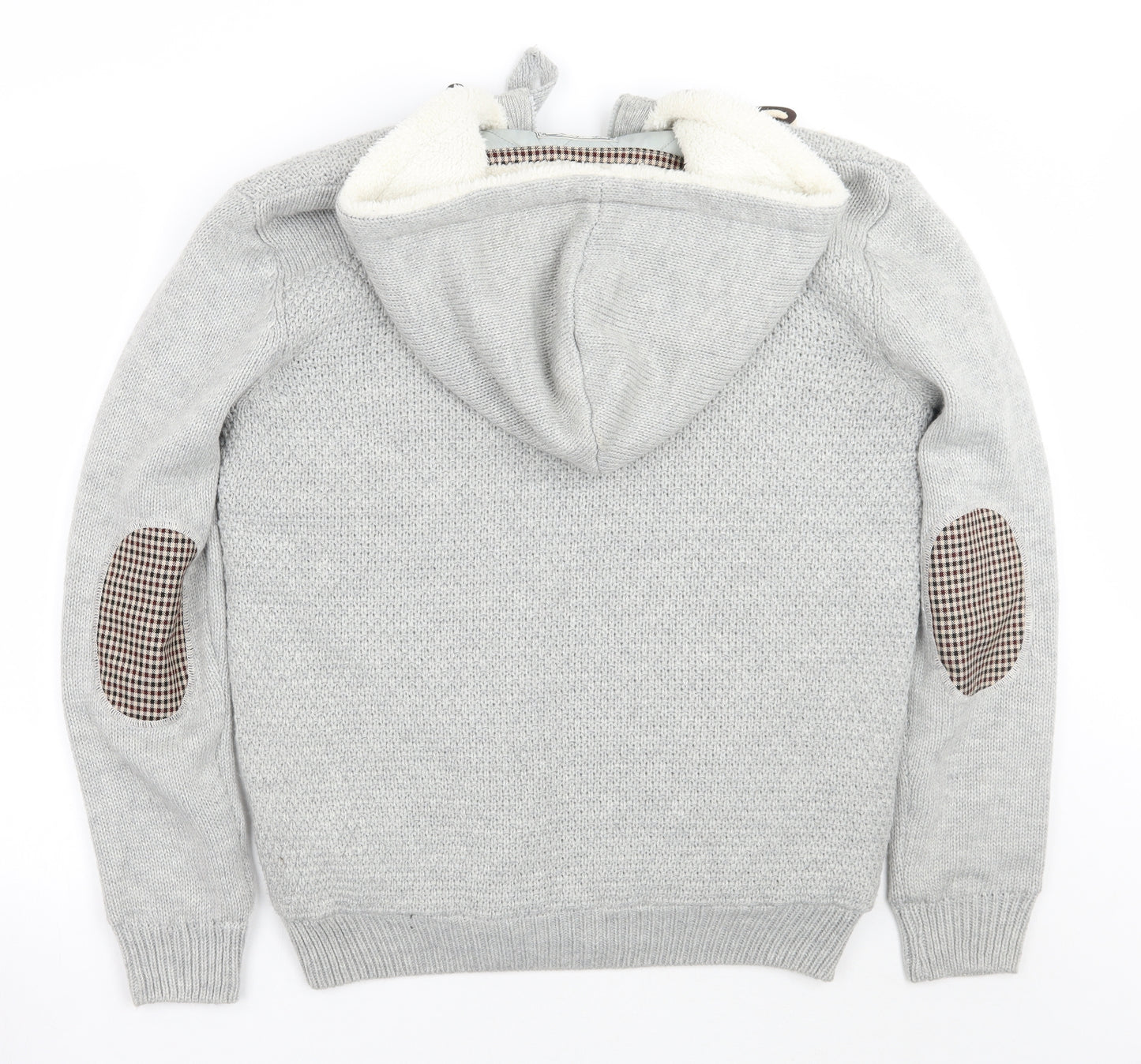 Blue Inc Mens Grey  Rayon Jacket Coat Size M