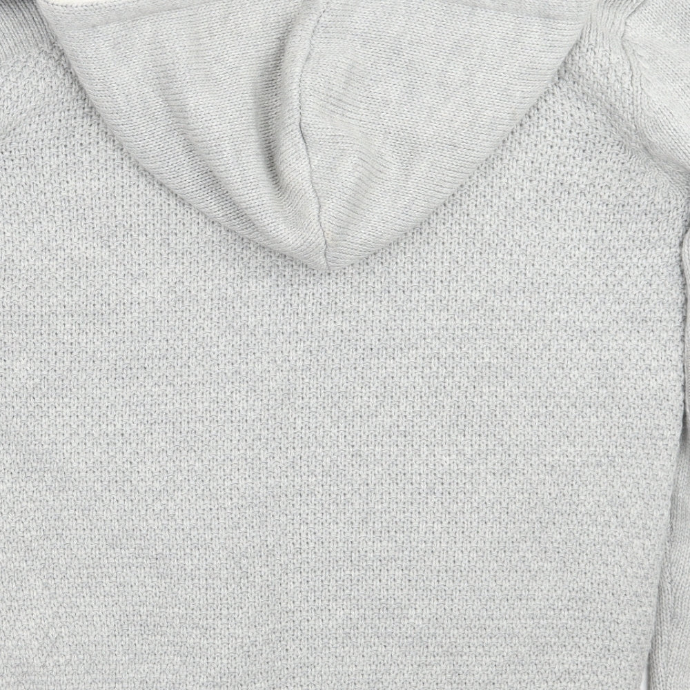 Blue Inc Mens Grey  Rayon Jacket Coat Size M