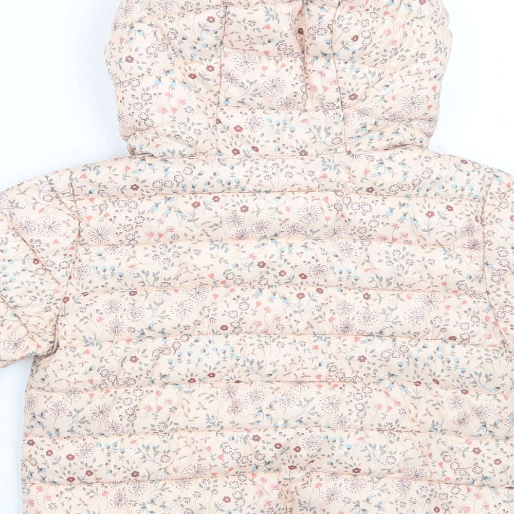 NEXT Girls Pink Floral  Jacket Coat Size 2 Years