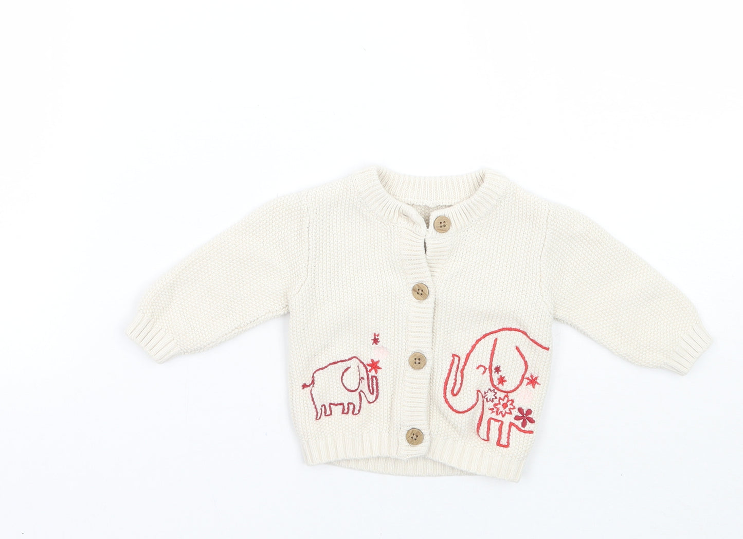 Nutmeg Girls Beige   Cardigan Jumper Size 0-3 Months  - Newborn