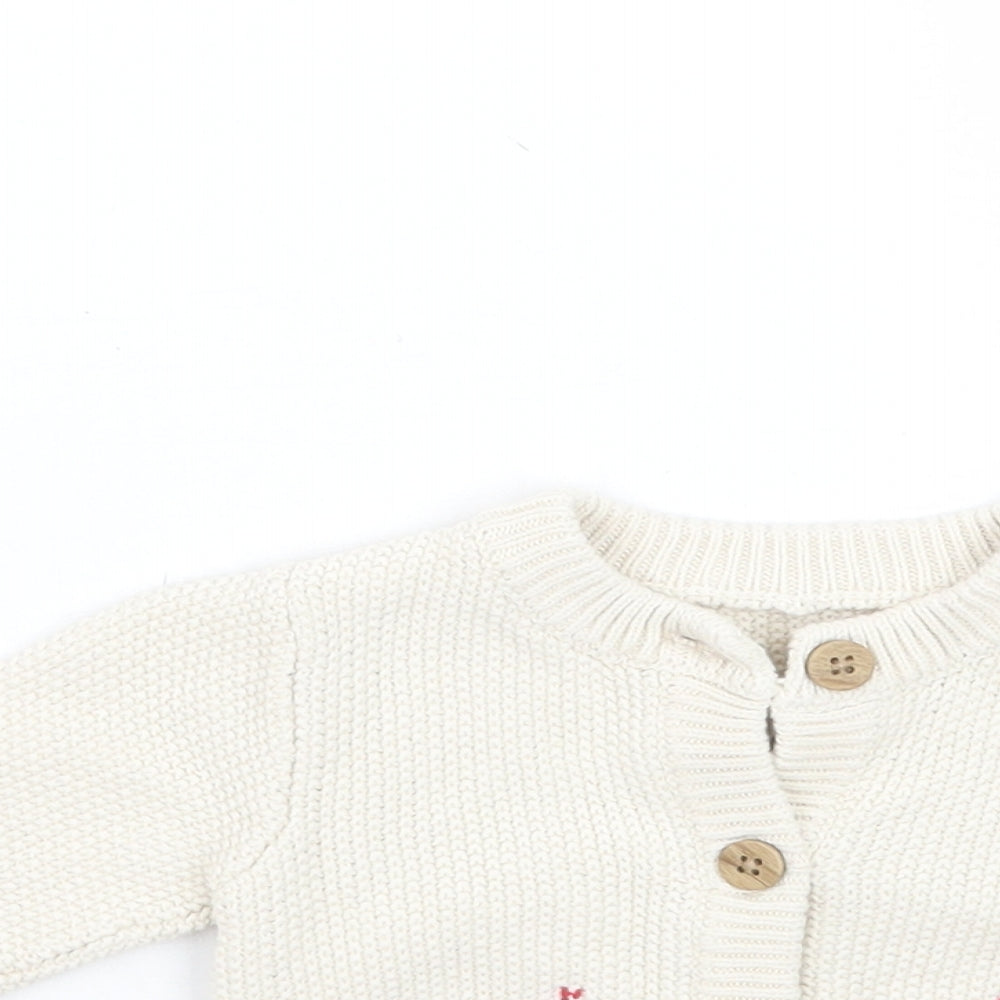 Nutmeg Girls Beige   Cardigan Jumper Size 0-3 Months  - Newborn