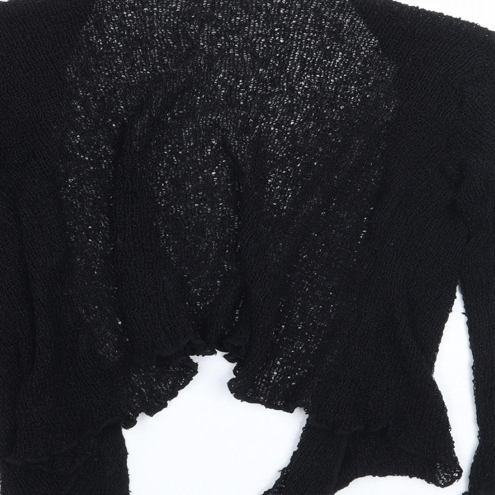 Ikat Womens Black   Cardigan Jumper One Size