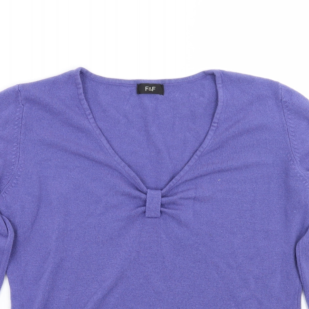 F&F Womens Blue   Pullover Jumper Size 16