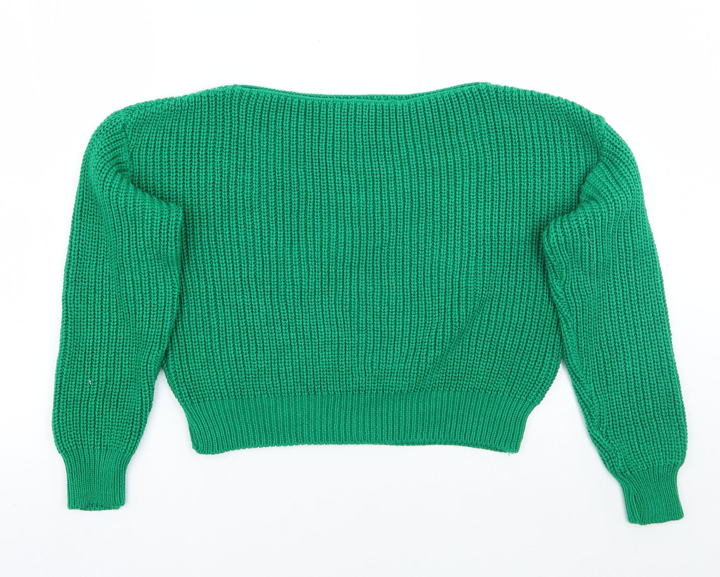 PRETTYLITTLETHING Womens Green   Pullover Jumper Size 10