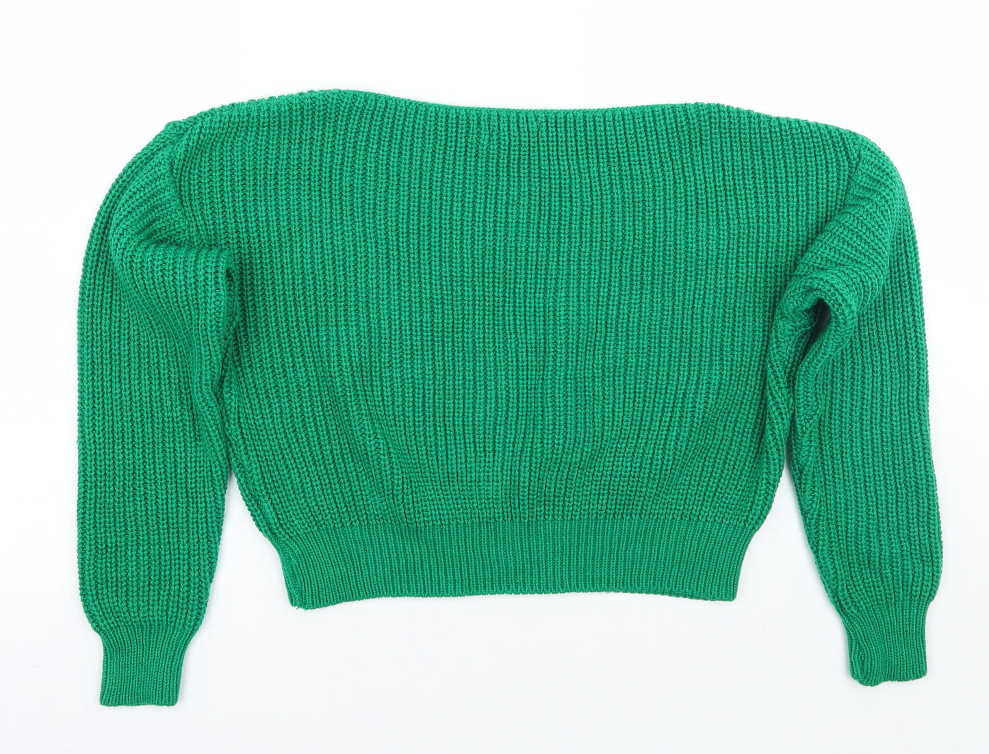 PRETTYLITTLETHING Womens Green   Pullover Jumper Size 10