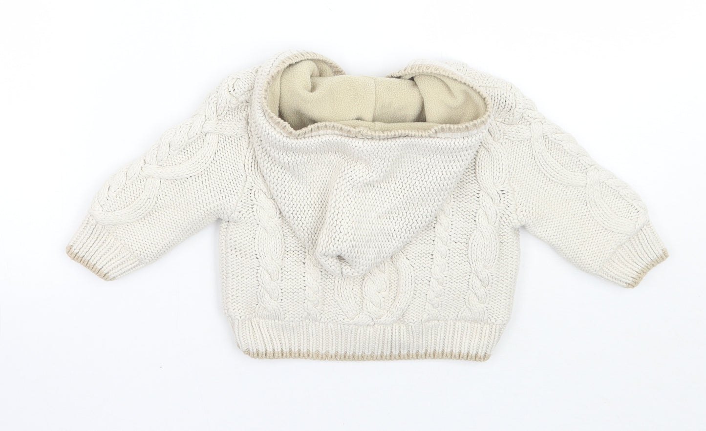 Mothercare Boys Beige   Jacket Coatigan Size 6-9 Months