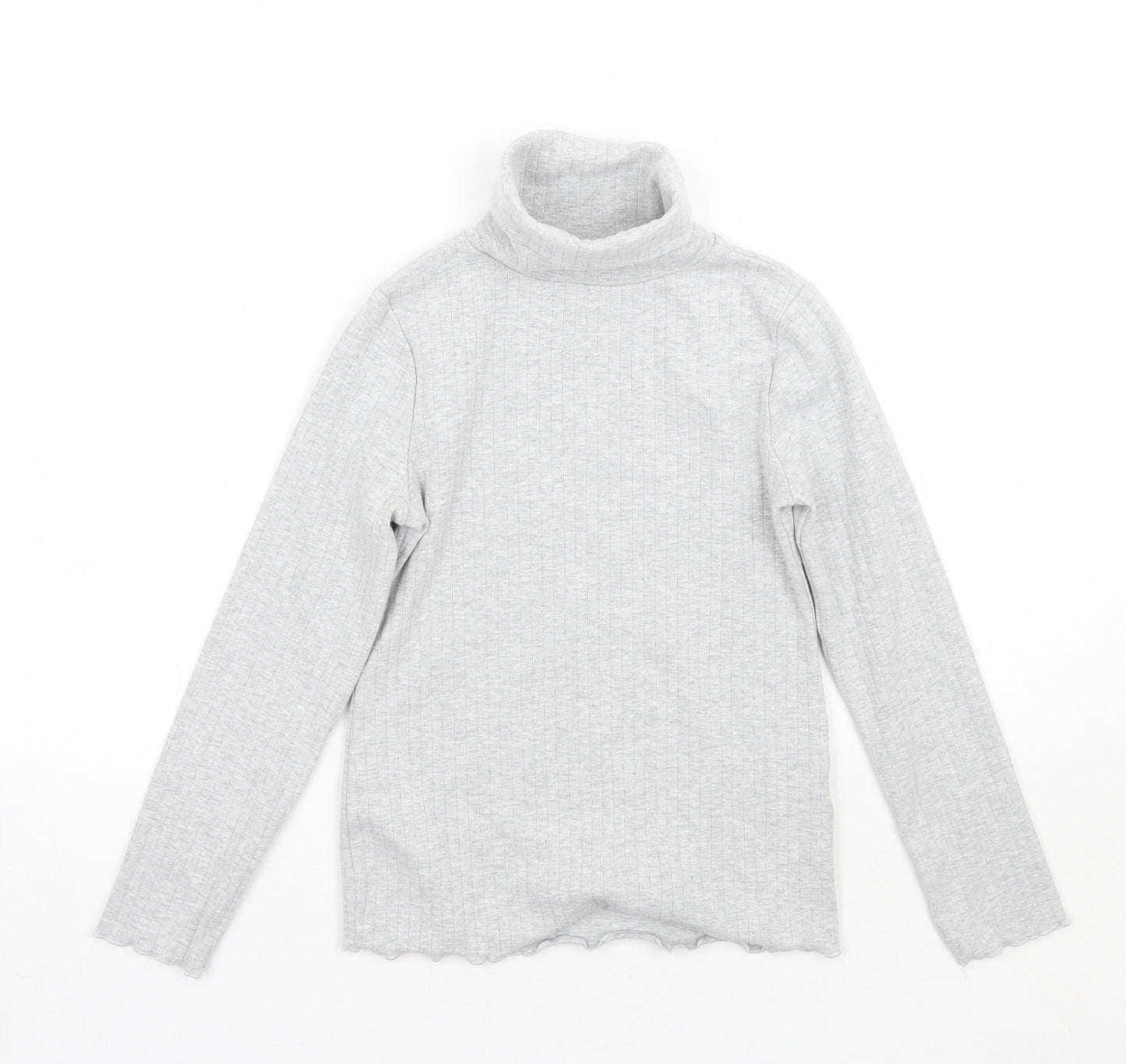 Marks and Spencer Girls Grey   Pullover Jumper Size 9-10 Years