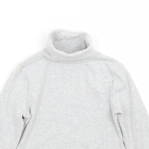 Marks and Spencer Girls Grey   Pullover Jumper Size 9-10 Years