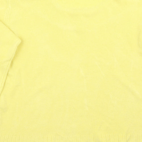 Klass Womens Yellow   Pullover Jumper Size M