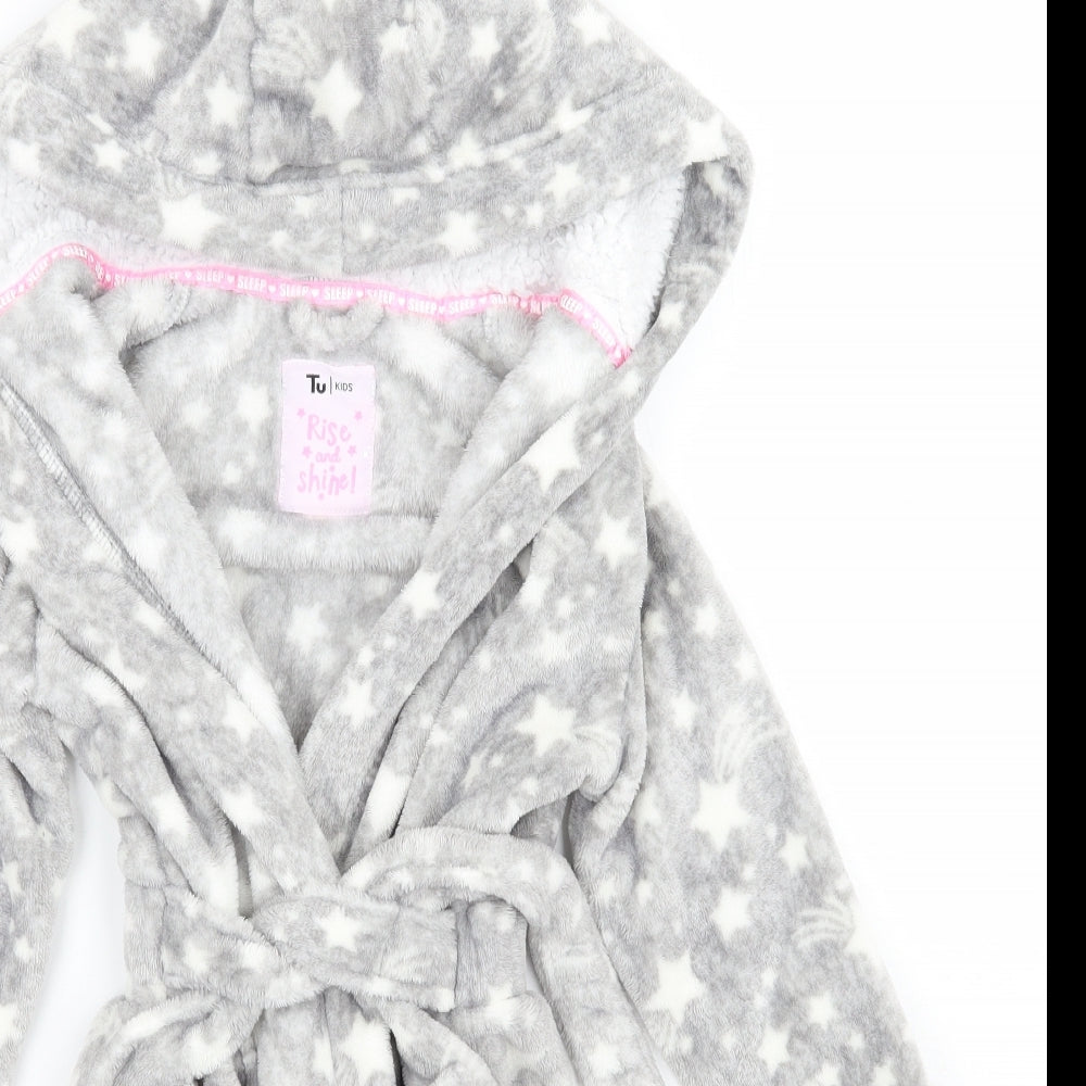 TU Girls Grey Geometric  Top Gown Size 5-6 Years