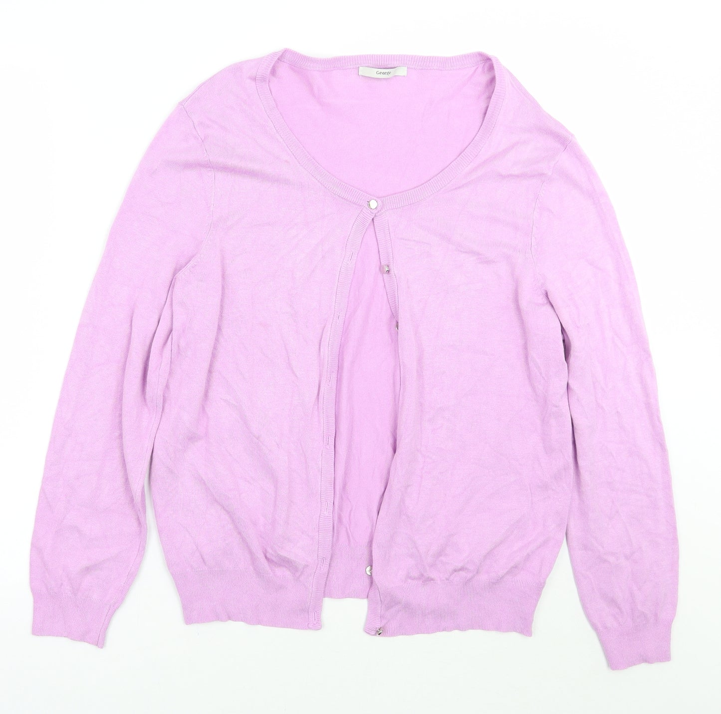 George Womens Purple   Cardigan Jumper Size 14
