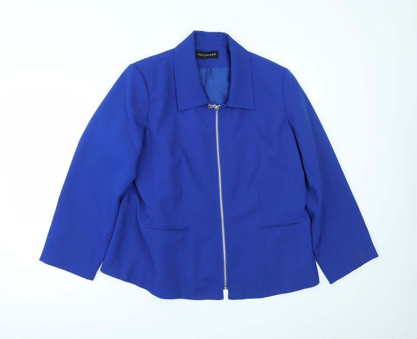 Wardrobe Womens Blue   Jacket Blazer Size 18