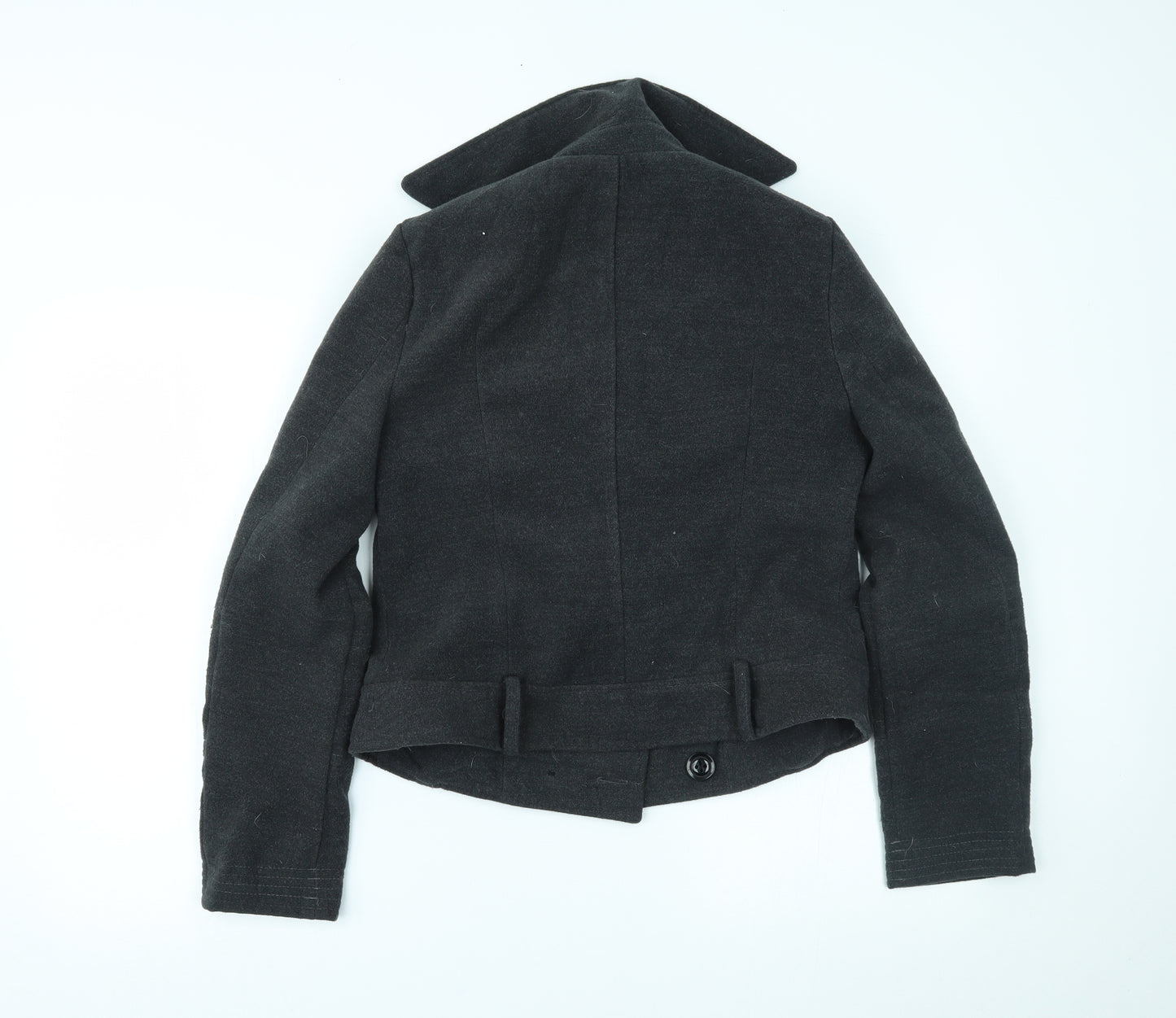 Sweewe Paris Womens Grey   Overcoat Coat Size L