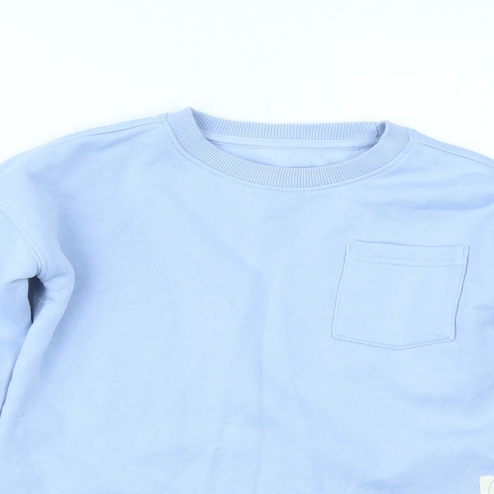 Nutmeg Girls Blue   Pullover Jumper Size 8-9 Years