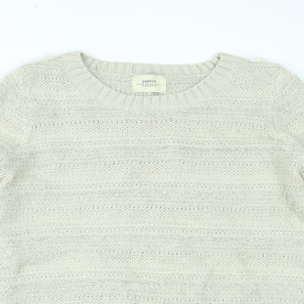 Papaya Womens Beige   Pullover Jumper Size 18