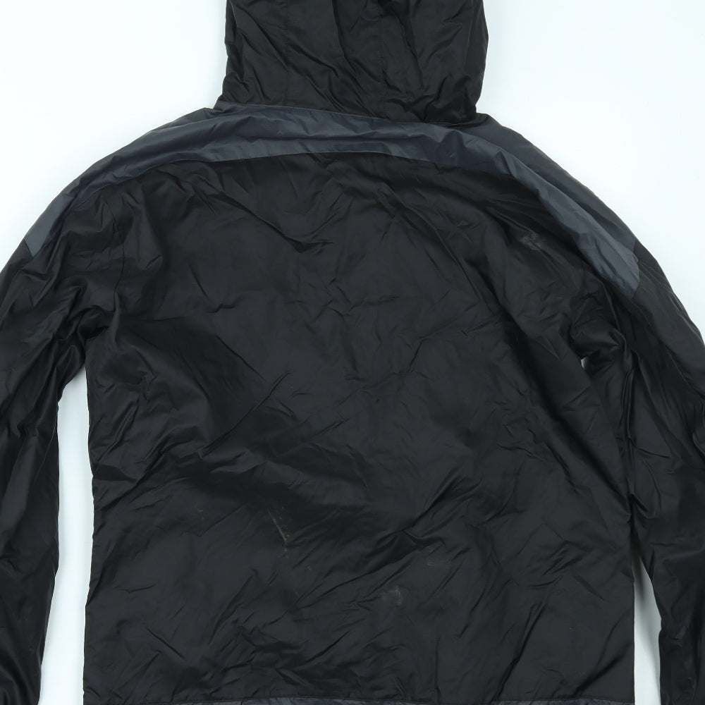 PUMA Mens Black   Windbreaker Coat Size M  - gateshead football club