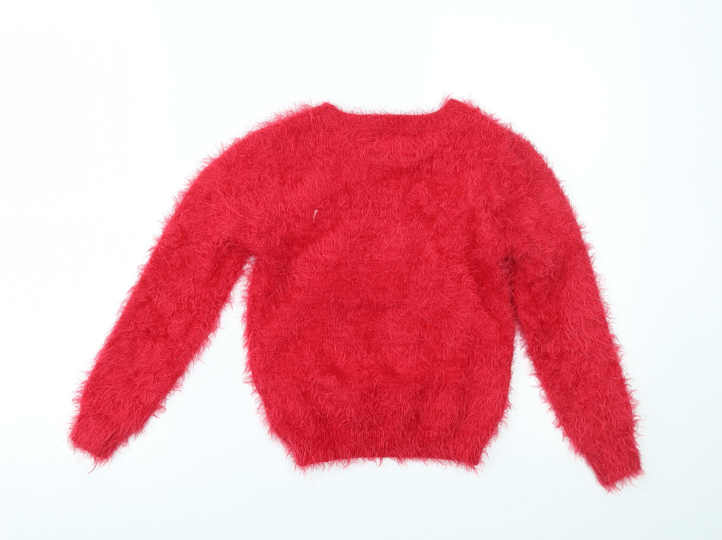 Primark Girls Red   Pullover Jumper Size 8-9 Years