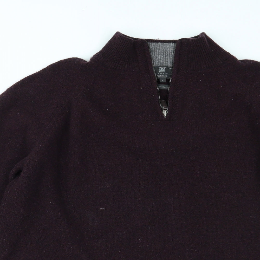 Marks and Spencer Mens Red   Pullover Jumper Size L