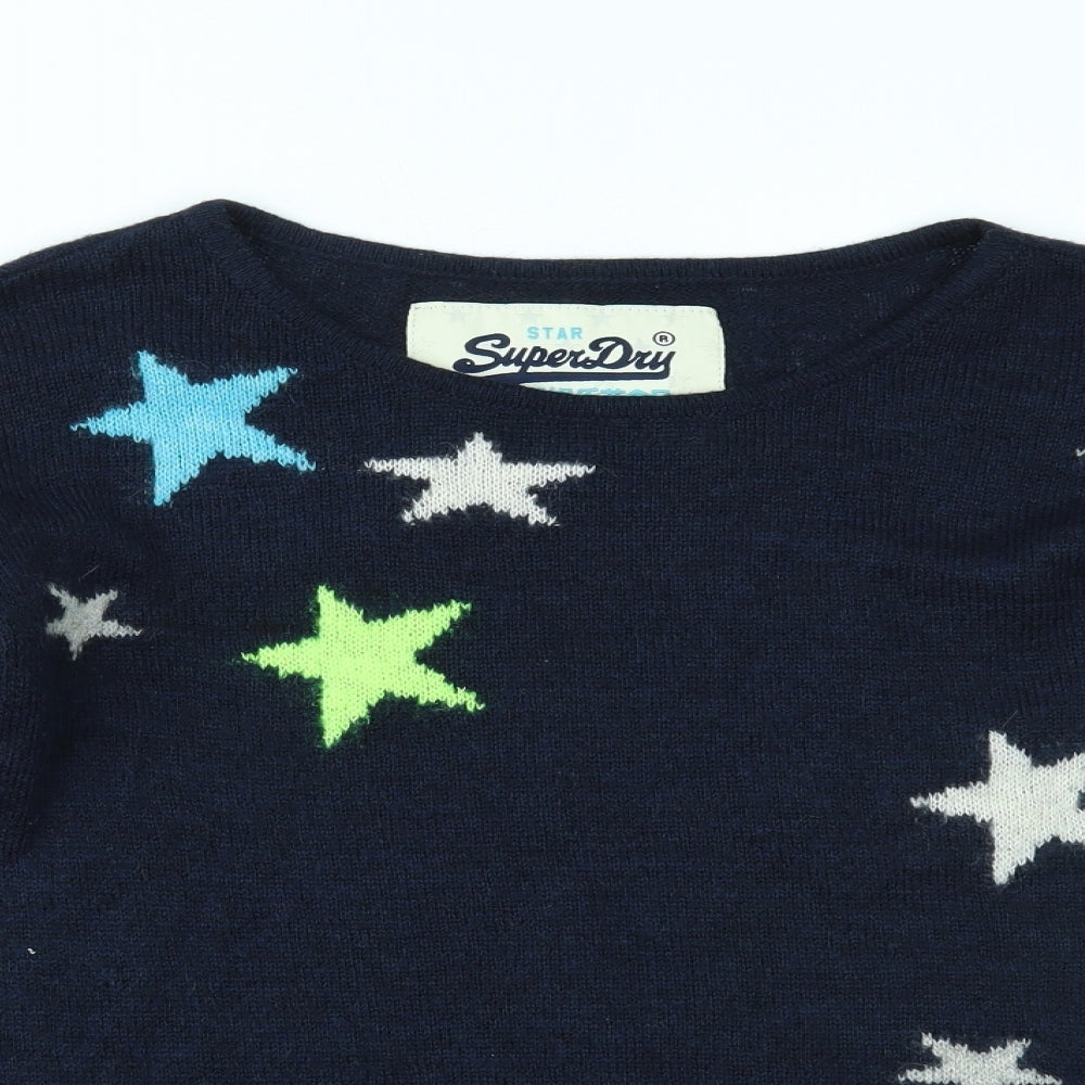 Superdry Womens Blue   Pullover Jumper Size M