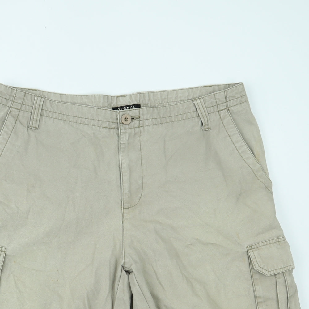 George Mens Beige   Cargo Shorts Size 36