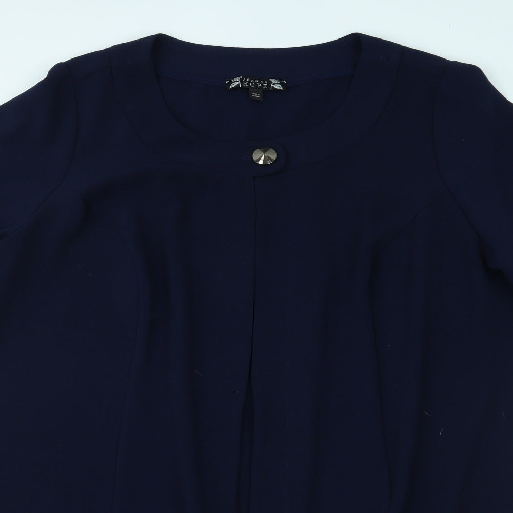 Joanna Hope Womens Blue   Jacket Coatigan Size 20