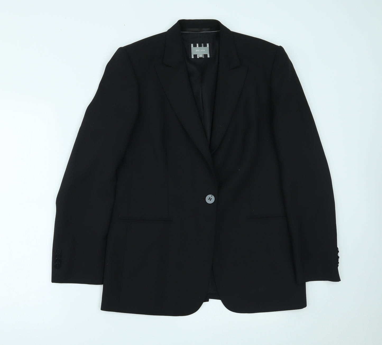 Per Una Womens Black   Jacket Blazer Size 16