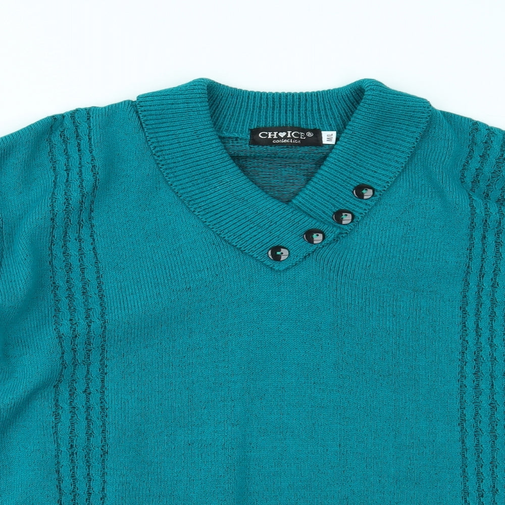 Choice Collection Womens Green   Basic Blouse Size M