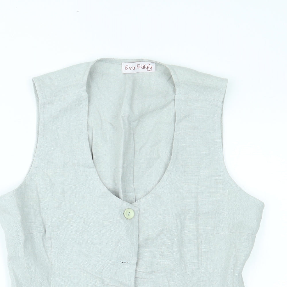eva tralala Womens Green    Suit Waistcoat Size 4