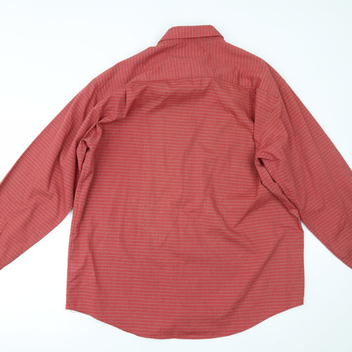 Items Mens Red Check   Button-Up Size L