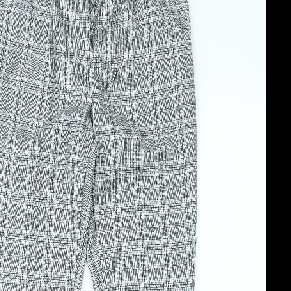 F&F Womens Grey Houndstooth  Trousers  Size 12 L26 in
