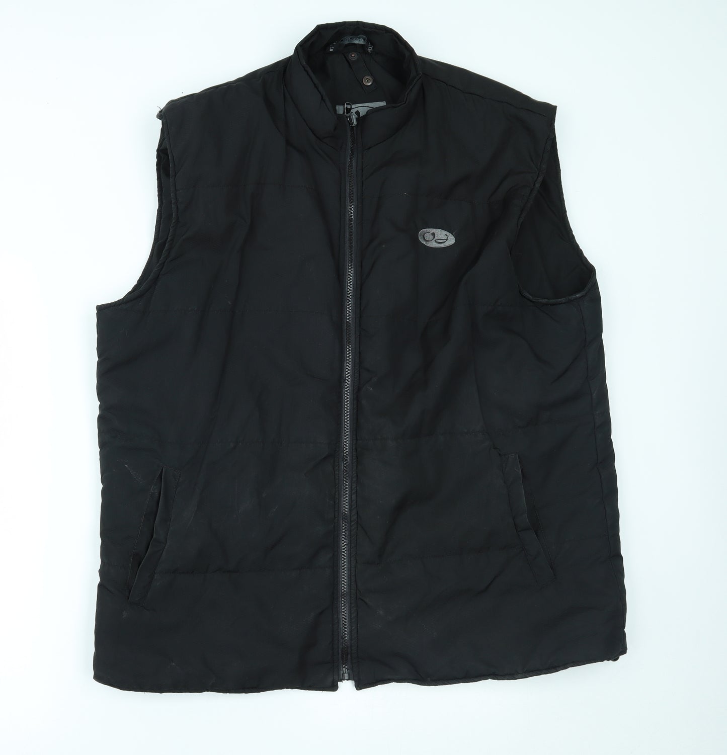 atmosfere metropolitane Mens Black   Gilet Coat Size 2XL