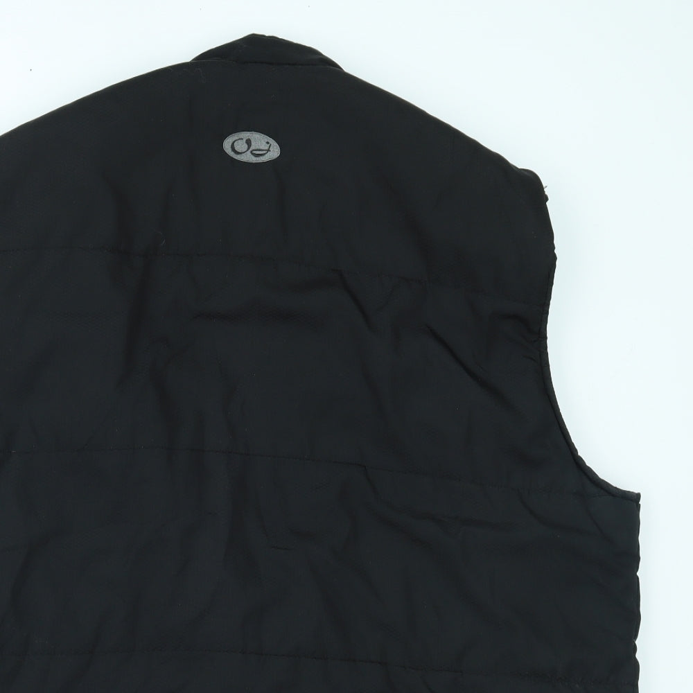 atmosfere metropolitane Mens Black   Gilet Coat Size 2XL